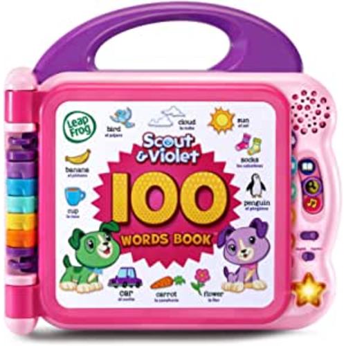 Amazon.com: LeapFrog Scout and Violet 100 Words Book (Amazon Exclusive), Purple : Toys & Games