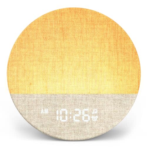 Dreamegg Sunrise 1 - Sunrise Alarm Clock, Sound Machine for Sleep, Customizable Sleep Routines, Dimmable Night Light, 29 Soothing Sounds, White Noise Machine, Wake Up Light for Bedrooms, Adults, Kids