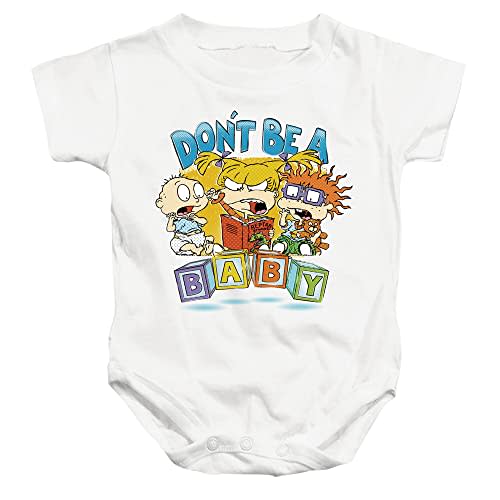 LOGOVISION Rugrats Don't Be A Baby Blocks Unisex Infant Snap Suit for Baby