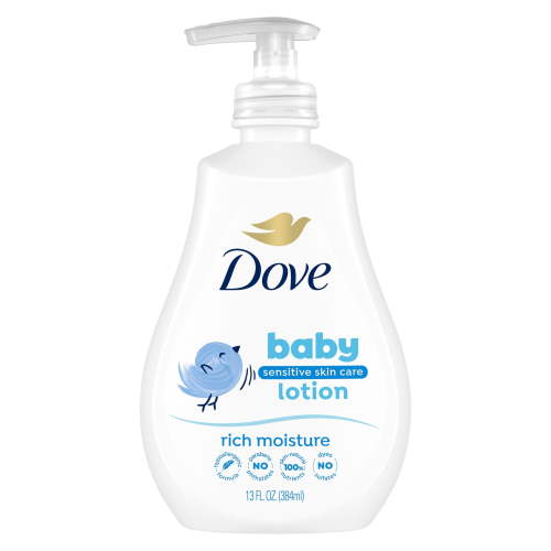 Baby Dove Sensitive Skin Care Body Lotion, 13 Fl oz, Rich Moisture
