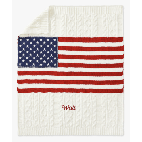 American Flag Baby Blanket