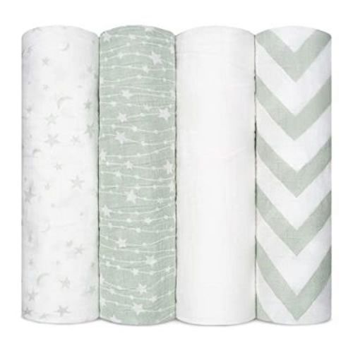 Muslin Swaddle Blankets Neutral Receiving Blanket For Boys And Girls By Comfy Cubs