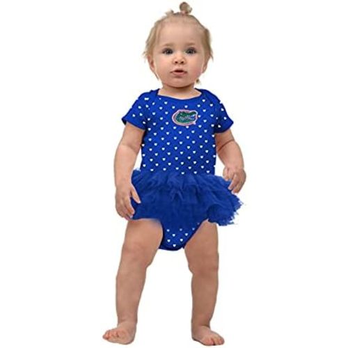 Two Feet Ahead Newborn Baby Girl Bodysuit Creeper Hearts Tutu Skirt Dress