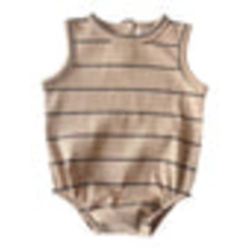 Tan/Black Stripe / Organic Ribbed Dune Bubble – SpearmintLOVE