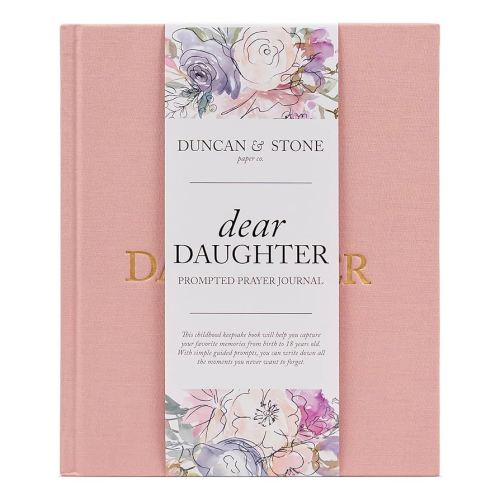 Mother Daughter Journal – Durable Dear Daughter Journal Keepsake – Linen Baby Memory Book - Unique Gifts for Daughter (Pink, 230 Pages)