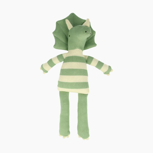 MERI MERI Organic Cotton Stuffed Animal - Small Triceratops Knitted Toy