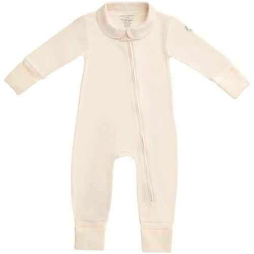 MON CHOU Convertible Footie Pajamas - Soft Organic Cotton Baby Pajamas - 100% Pima Cotton PJ’s & Luxury Newborn Sleepers