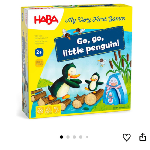 HABA My Very First Games Go, Go Little Penguin, Toddler Learning Game and Cooperative Toddler Board Games for 2 Years and up, Made in Germany