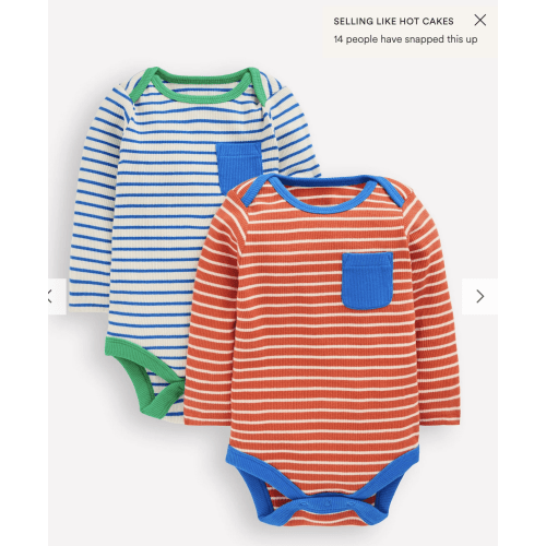 2-pack Ribbed Bodies-Multi Stripe | Boden USA