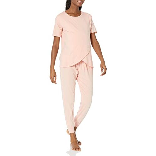 Amazon Essentials Women's Cotton Maternity and Nursing Sleepwear Pajama Set