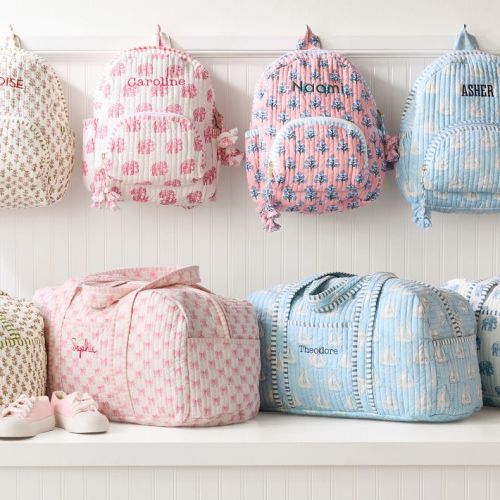 Block Print Quilted Overnighter