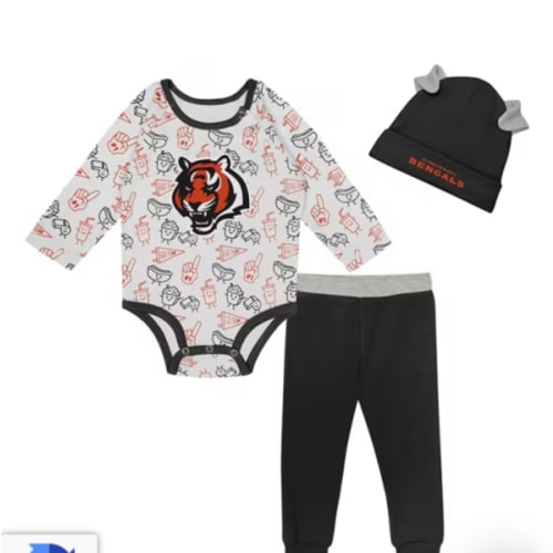 Cincinnati Bengals Infant BLACK Little Champ Top and Bottom Set - 133429740