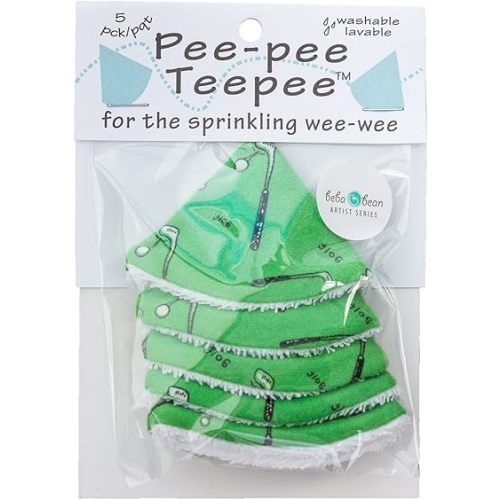 Pee-pee Teepee Golf Green - Cello Bag, 5 Golf Teepees