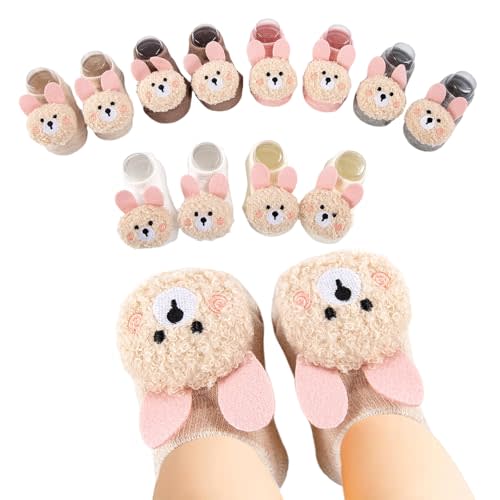 Baby Girl Socks Cute Flower Animal Non-Slip Grip Cotton Ankle Socks for Babies Infants Girl Baby Gifts for Girls