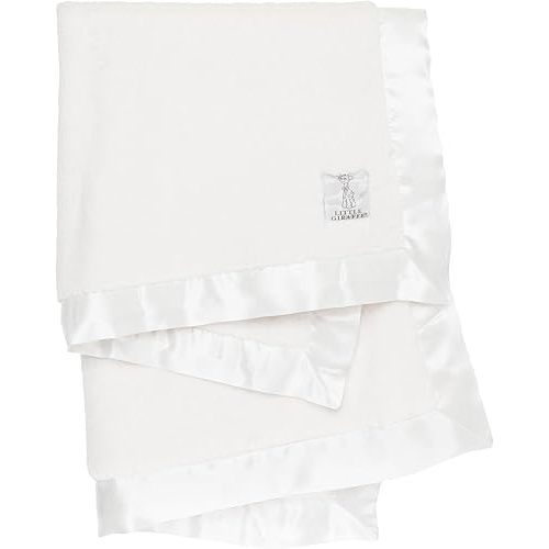 Little Giraffe Baby Blanket - Luxe Soft Blanket with Satin Trim - Baby Stroller Blanket - Newborn Baby Essentials & Baby Gifts - 29x35" - Cream