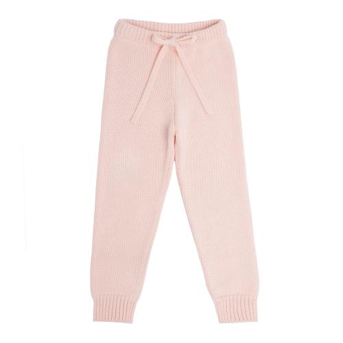 unisex soft pink knit pant