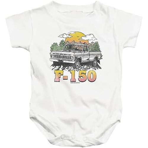 Popfunk Classic Ford Trucks F150 Mountain Ride Unisex Infant Snap Suit for Baby