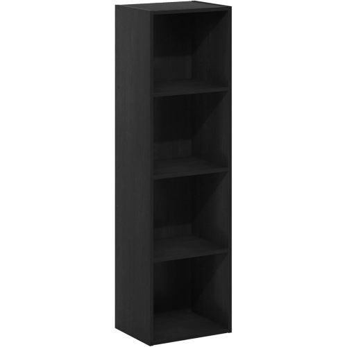 Furinno Luder Bookcase / Book / Storage, 4-Tier Cube, Blackwood