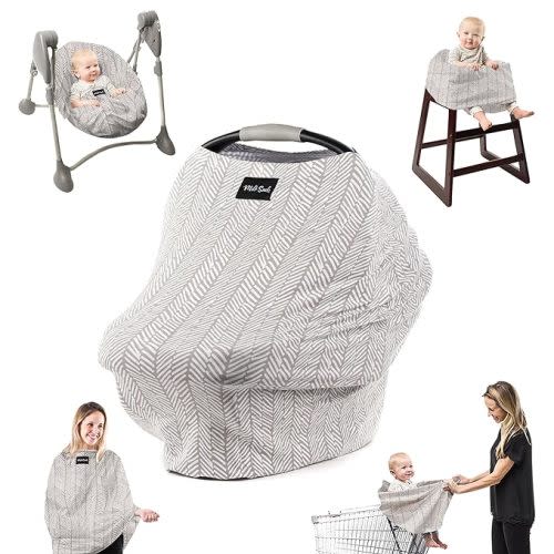 Milk Snob Original 5-in-1 Cover - Added Privacy for Breastfeeding, Baby Car Seat, Carrier, Stroller, High Chair, Shopping Cart