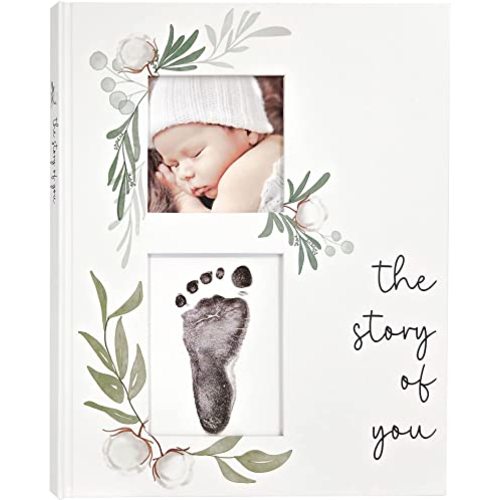 Baby Memory Book for the Modern Minimalist - Simple Baby Book for Boy or Girl - First Years Journal - Monthly Milestone Keepsake Record Book - Gender Neutral Pregnancy Gift for Baby Shower