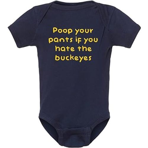 Campus Originals Michigan Fan Poop Your Pants if You Hate the Buckeyes Baby Bodysuit