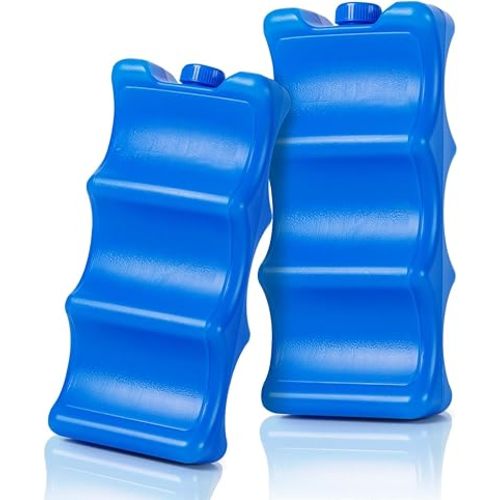 Teamoy Breastmilk Ice Pack (Pack of 2), Bottle Ice Packs for Breastmilk Storage and Breastfeeding Working Mom, Large