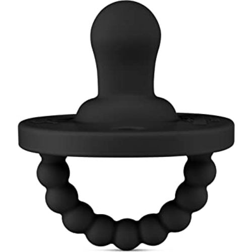 Ryan & Rose Cutie PAT Pacifier Teether (Flat, Black)