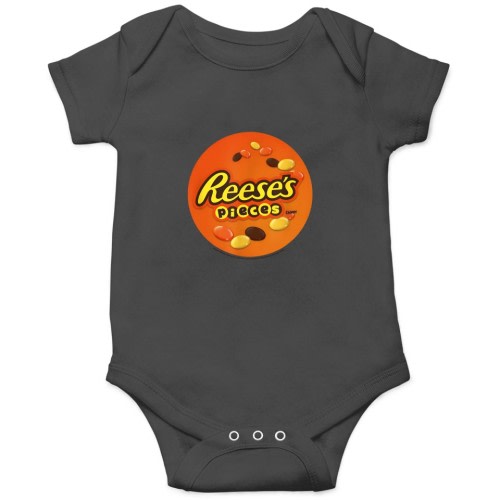 Reese's Pieces Candy Chocolate Circular Logo Onesies sold by Sima | SKU 527986959 | Printerval