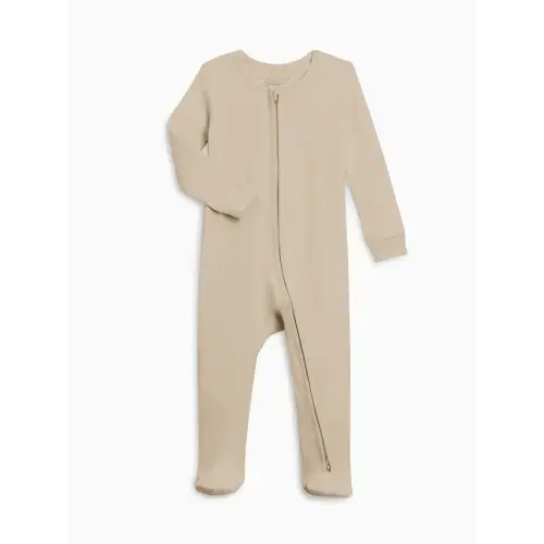 (Color: Clay, Size: 0-3M) Peyton Zipper Sleeper