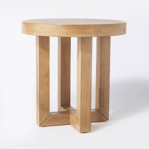 Rose Park Round Wood End Table - Threshold™ Designed With Studio Mcgee: Traditional Accent Furniture, 22" Height