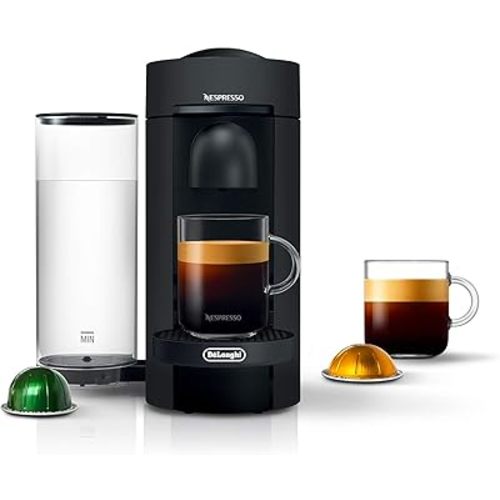 Nespresso Vertuo Plus Deluxe Coffee and Espresso Maker by De'Longhi, Matte Black