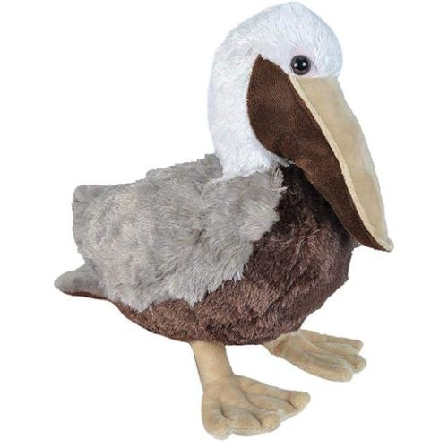 Wild Republic Brown Pelican Plush, Stuffed Animal, Plush Toy, Gifts for Kids, Cuddlekins 15 inches