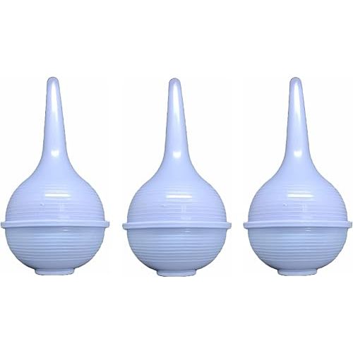 Comfort Soft Sterile Ear Bulb Rubber Hand Squeeze Baby Bulb Suction Sucker - 2 oz - Nasal - Ulcer (3 Pack)