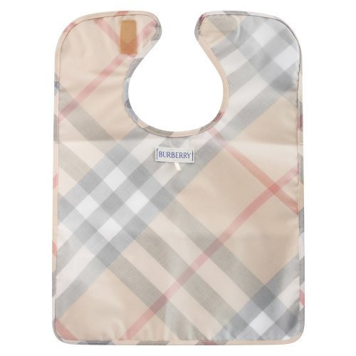 Burberry Kids Logo Patch Checked Bib