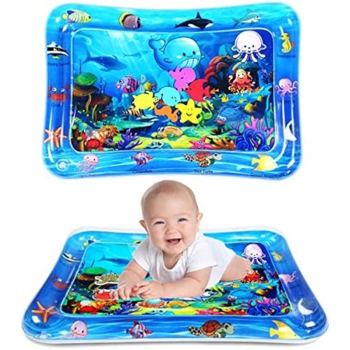 Tummy Time Water Mat Inflatable Baby Water Play mat for 3 6 9 Months Newborn Girl & Boy Early Activity Center