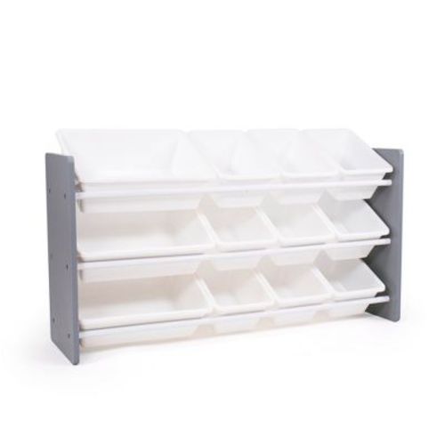 Made For Me 12 Bin Kids' Organizer White - Humble Crew: Toy Storage Organizer With Bins, Kids Organization, Mdf Frame