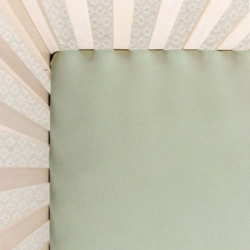 Ellis Ribbed Crib Sheet