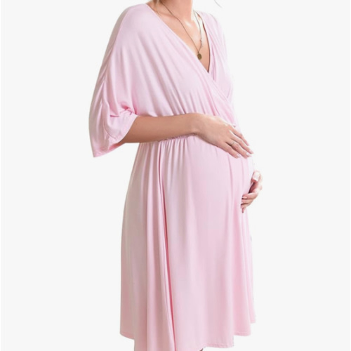 Ekouaer 3 in 1 Labor/Delivery/Hospital Gown Maternity Dress Nursing Nightgown Sleepwear for Breastfeeding