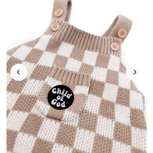 Child of God Checker Knitted Overalls – OUR HOUSE ABOVE