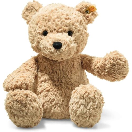 Steiff Jimmy Teddy Bear, Premium Teddy Bear Stuffed Animal, Teddy Bear Toys, Stuffed Teddy Bear, Teddy Bear Plush, Plushy Toy for Girls Boys and Kids, Soft Cuddly Friends (Light Brown, 16")