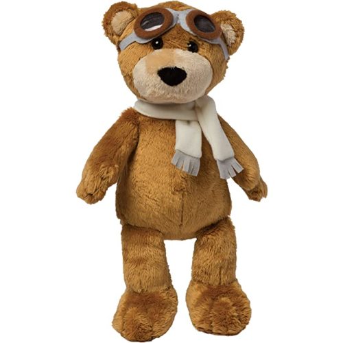 Manhattan Toy Aviator Teddy Bear 12" Stuffed Animal Plush with Soft Goggles and Scarf