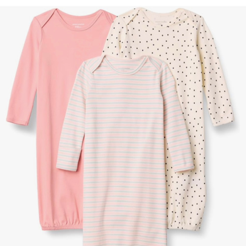 Amazon Essentials Unisex-Baby Long Sleeve Sleeper Cotton Gown