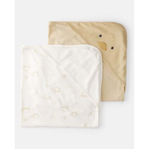 Baby 2-Pack Hooded Towels - Yellow | Carter's
