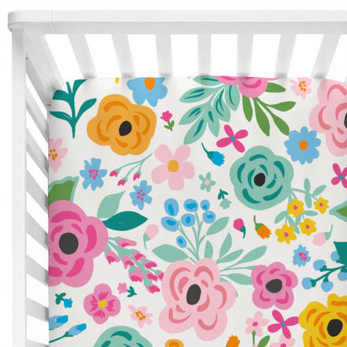 Pretty Poppies Crib Sheet
