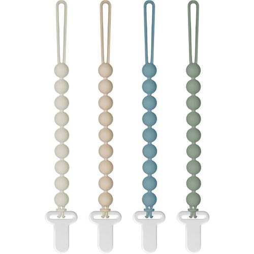 Pacifier Clips Silicone, 4-Pack Pacifier Holder Clip