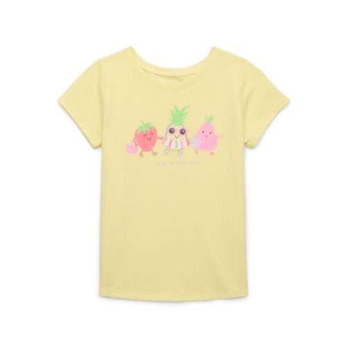Garanimals Toddler Girls' Graphic Tee with Short Sleeves, Sizes 18M-5T