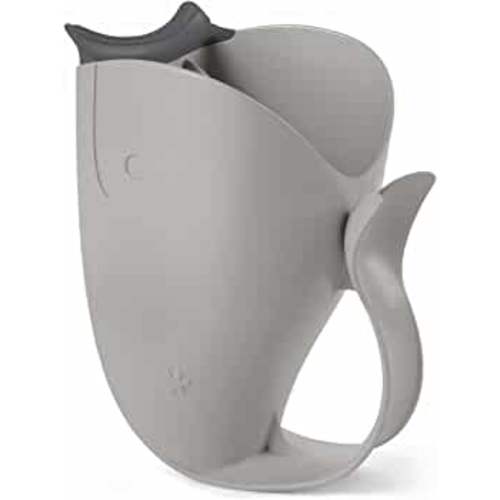 Skip Hop Baby Bath Rinse Cup, Moby Tear-free Waterfall Rinser, Grey