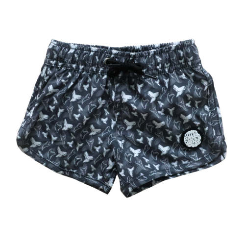 Shark Tooth Little Surfer Dude Swim Trunks