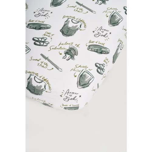 Armor of God White Bedsheet Bamboo – Holy Pals