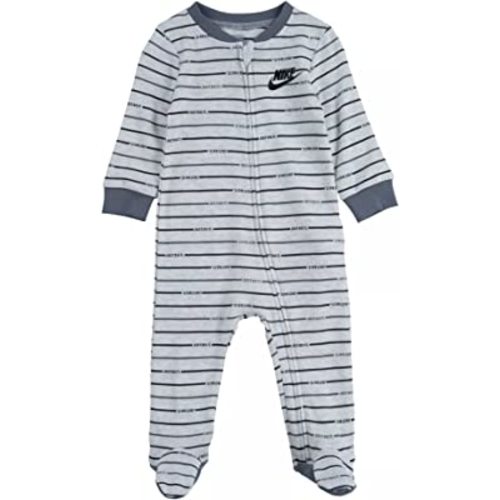Nike Baby Boy All Over Print Full Zip Footed Coverall (G(56E489-X58)/B, 3 Months)